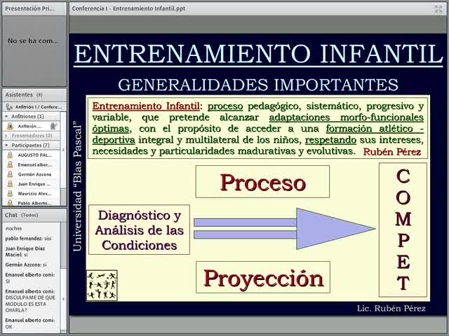 Entrenamiento Infantil y Juvenil