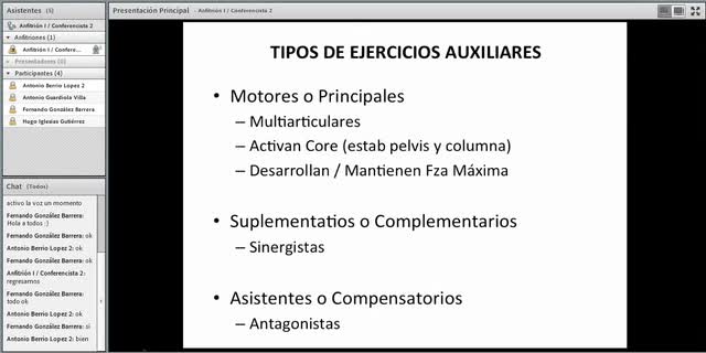 Fragmento de la charla sobre el entrenamiento de la fuerza en el triatlón