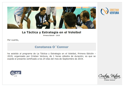 Certificado Final de Asistencia