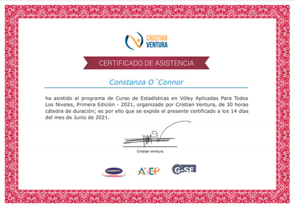 Certificado Final de Asistencia