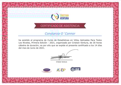 Certificado Final de Asistencia