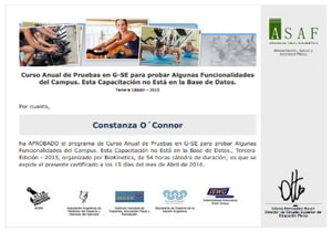 Certificado Final de Asistencia