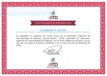 Certificado Final de Aprobación
