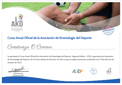 Certificado Final de Aprobación