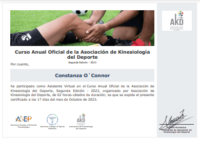 Certificado Final de Asistencia