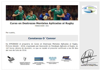 Certificado Final de Asistencia