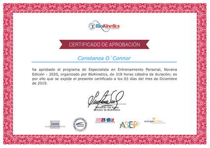 Certificado Final de Aprobación