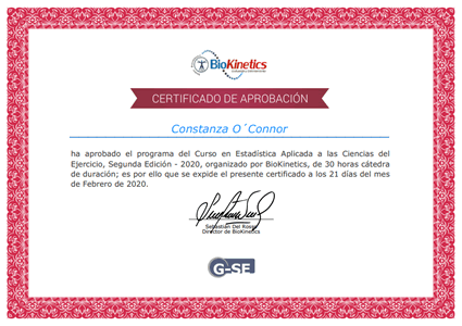 Certificado Final de Aprobación