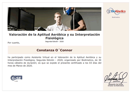 Certificado Final de Asistencia