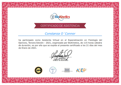 Certificado Final de Asistencia