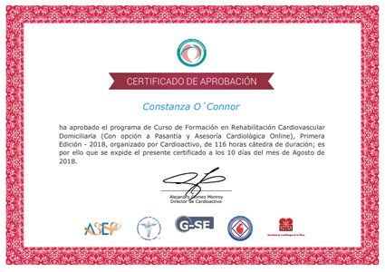 Certificado Final de Aprobación