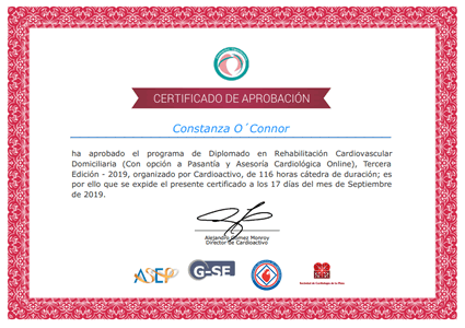 Certificado Final de Aprobación