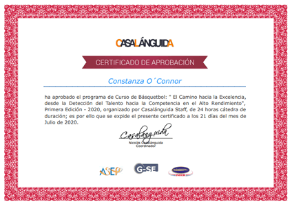 Certificado Final de Asistencia