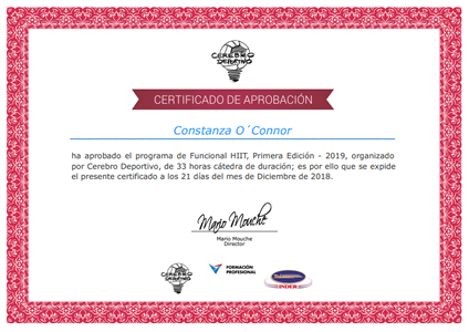 Certificado Final de Aprobación