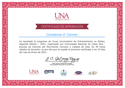Certificado Final de Aprobación