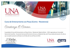 Certificado Final de Aprobación