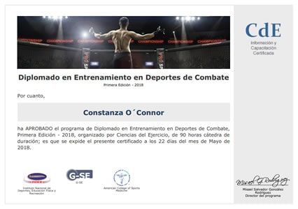 Diplomado en Entrenamiento en Deportes de Combate