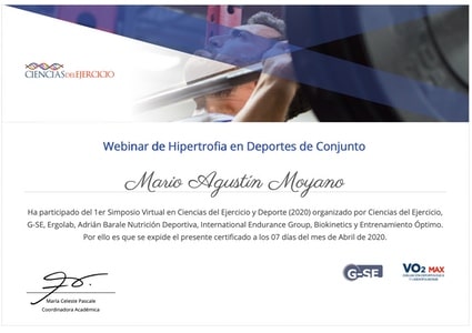 Certificado Final de Asistencia