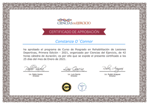Certificado Final de Asistencia - (tres firmas)