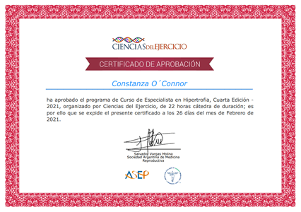 Certificado de Aprobación - Salvador Vargas Molina