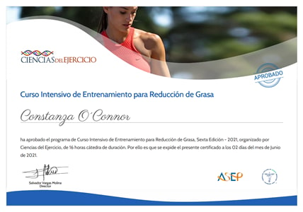 Certificado Final de Aprobación