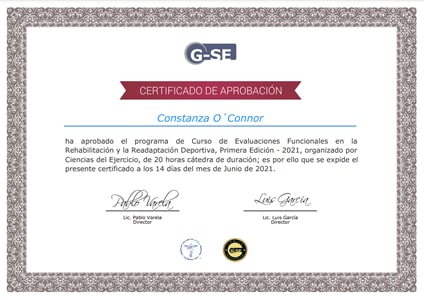 Certificado Final de Aprobación