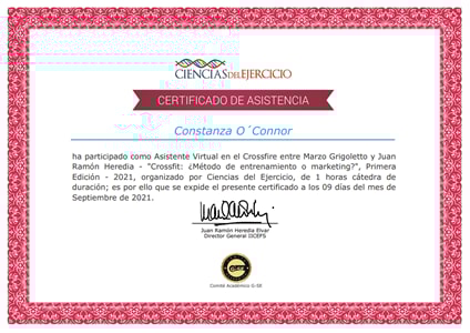 Certificado Final de Asistencia