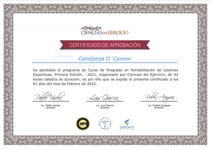 Certificado Final de Asistencia