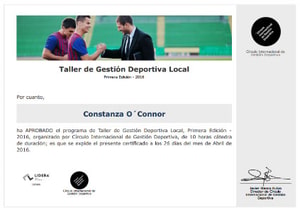 Certificado Final de Asistencia