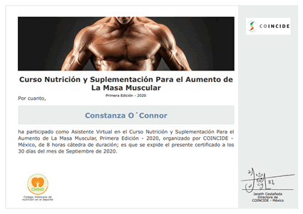 Certificado Final de Asistencia