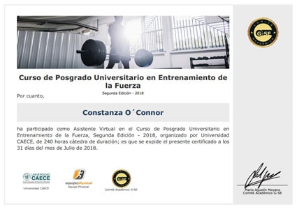 Certificado Final de Asistencia