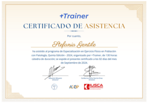 Certificado Final de Asistencia