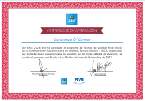 Certificado Final de Aprobación