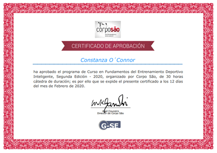 Certificado Final de Aprobación