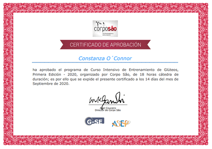 Certificado Final de Aprobación
