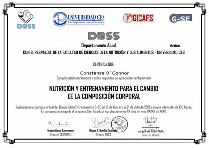 Certificado DBSS