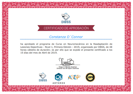 Certificado Final de Aprobación