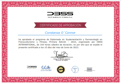 Certificado Final de Aprobación