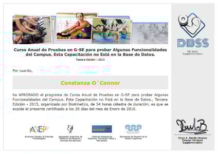 Certificado Final de Asistencia