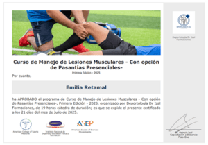 Certificado Final de Aprobación