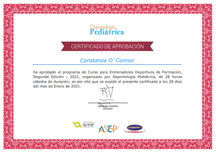 Certificado Final de Aprobación