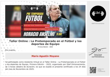 Certificado Final de Asistencia