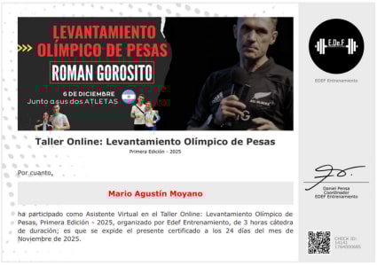 Certificado Final de Asistencia