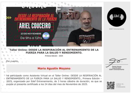 Certificado Final de Asistencia