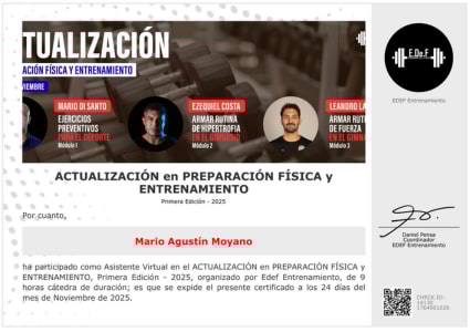 Certificado Final de Asistencia