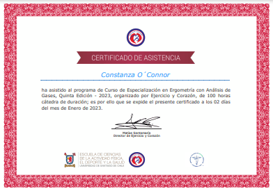 Certificado Final de Asistencia