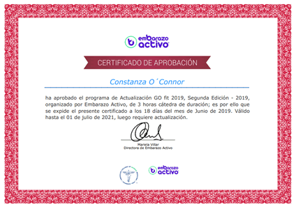 Certificado Final de Aprobación