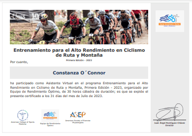 Certificado Final de Asistencia