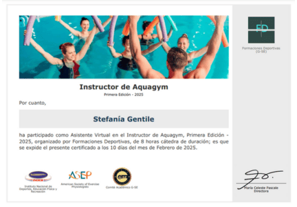 Certificado Final de Asistencia