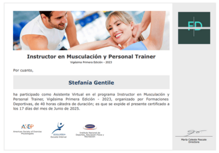 Certificado Final de Asistencia